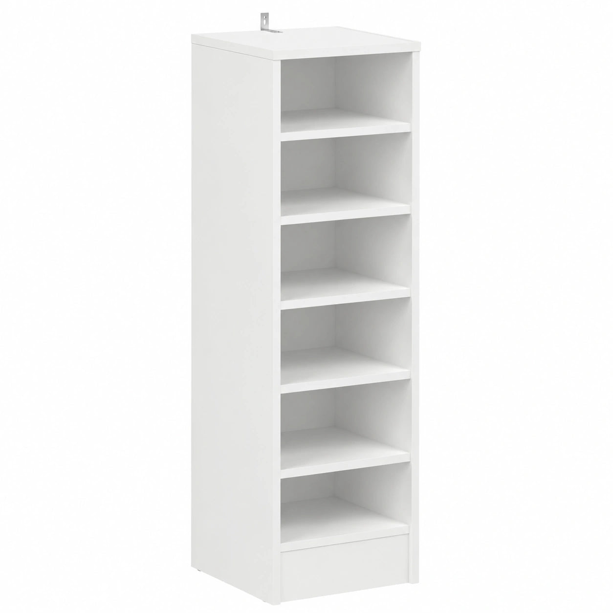 Armario Zapatero Multifuncional de Contrachapado Blanco 31,5x35x90 cm