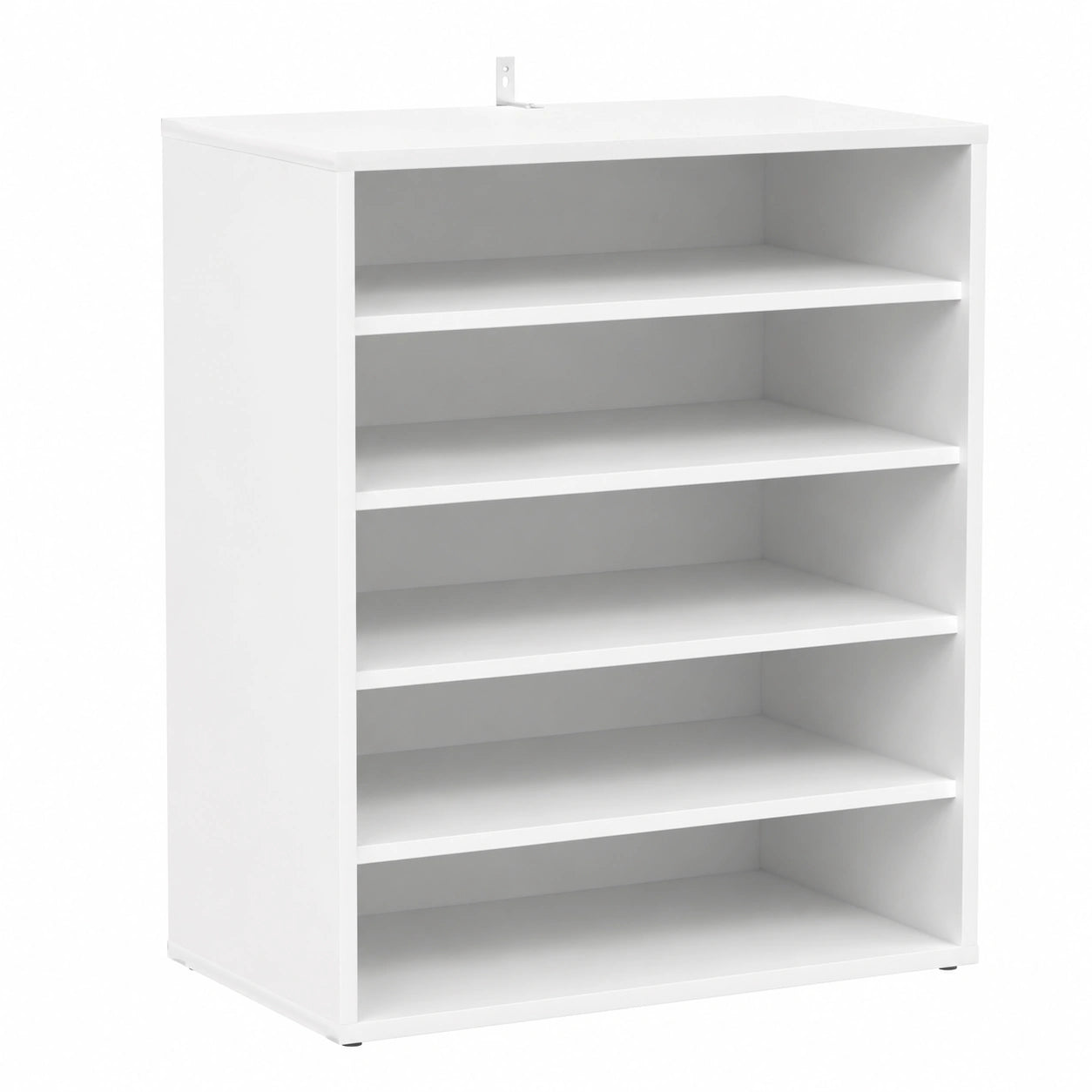 Zapatero Estantería con Asiento de Madera Blanca 60x35x70 cm