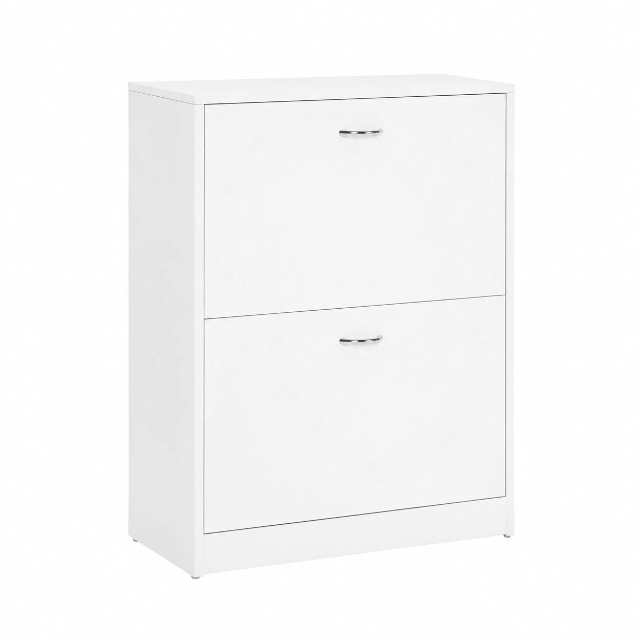 Mueble Zapatero Estrecho con Cajones y Estantes Ajustables, Blanco 60x24x80 cm