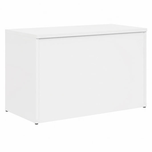 Cofre de Almacenamiento Blanco de Madera, 84x42x46 cm, Ideal para Ropa de Cama y Mantas