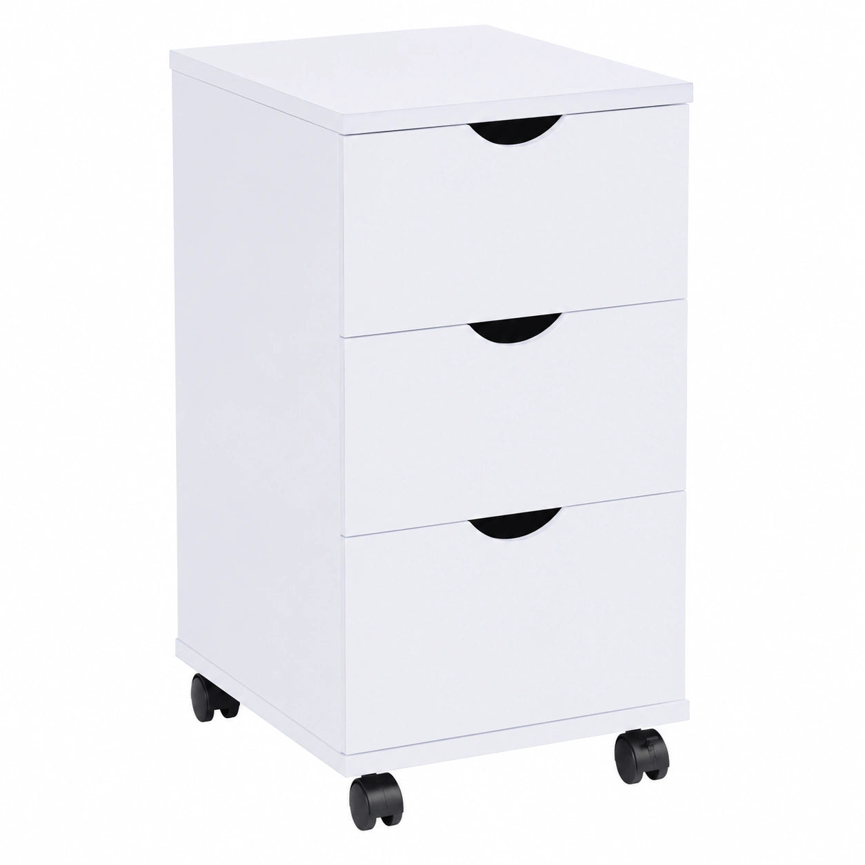 Cómoda Blanca de 3 Cajones 33x45x60 cm para Almacenamiento