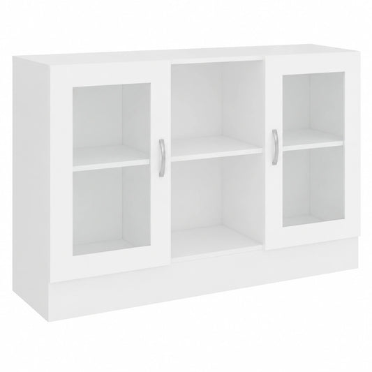 Estantería Blanca de Madera para Libros y Revistas, Vitrina para Hogar y Oficina