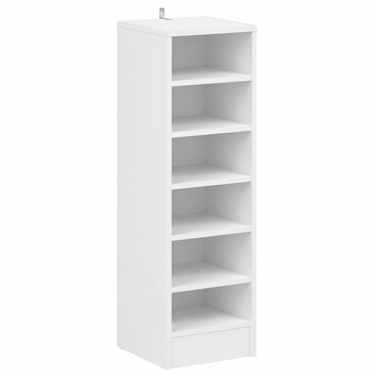 Armario Zapatero Multifuncional de Contrachapado Blanco 31,5x35x90 cm