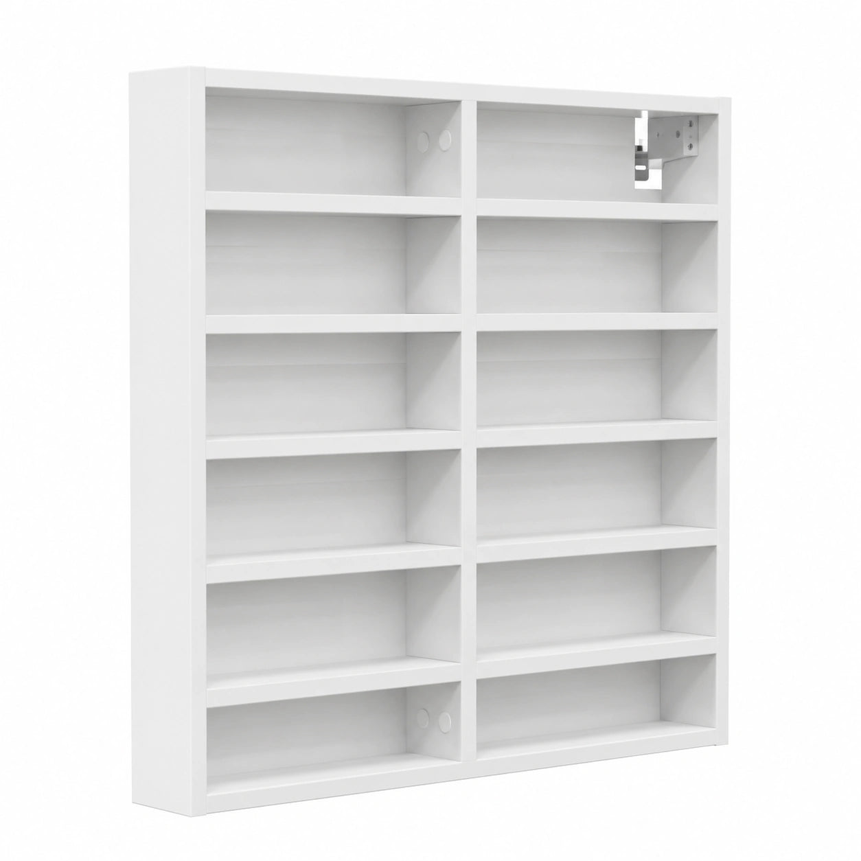 Armario Vitrina Blanco 60x8.5x58 cm de Madera, Mueble de Pared