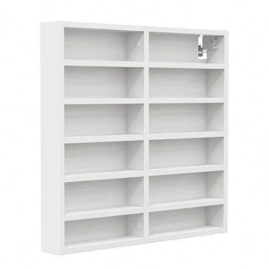 Armario Vitrina Blanco 60x8.5x58 cm de Madera, Mueble de Pared