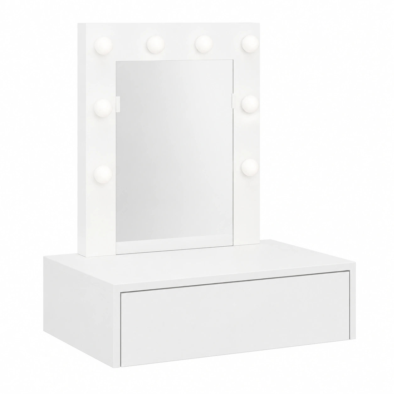 Mesa de Tocador Moderna con Cajón y Almacenamiento 60x40x70 cm