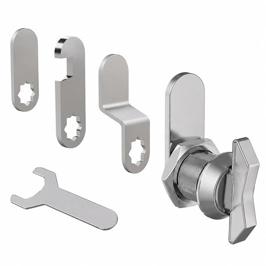 Cerradura de leva sin llave de aleación de zinc con giro de pulgar para seguridad en muebles y buzones
