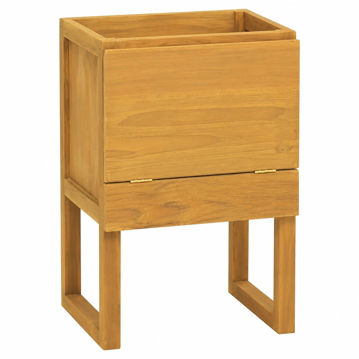 Armario de Baño de Teca Maciza 41x40x75 cm, Mueble de Almacenamiento