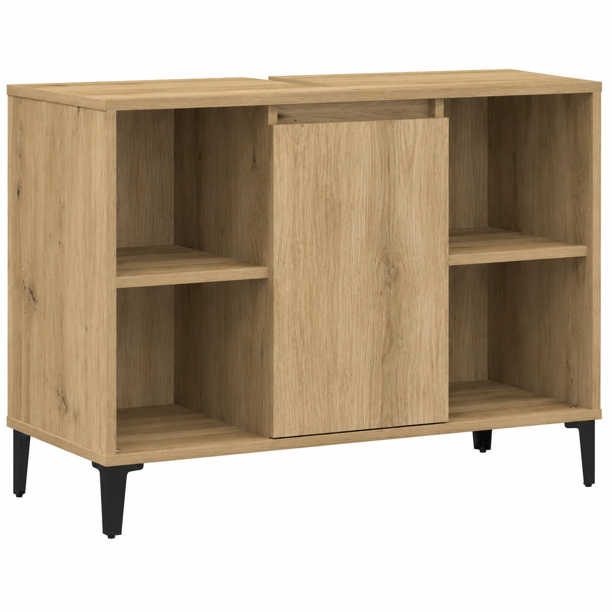 Mueble de Baño de Madera de Ingeniería 80x33x60 cm Roble