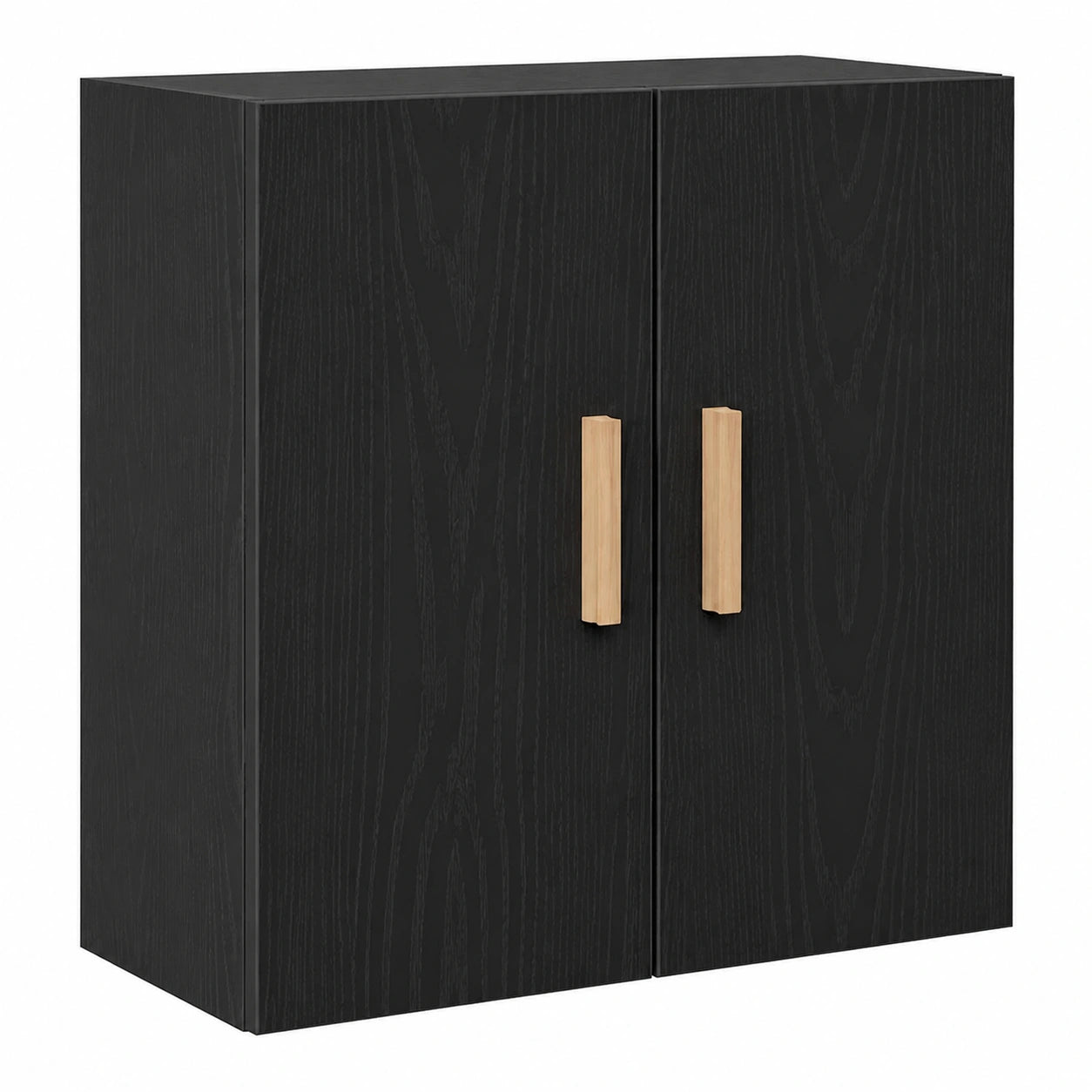 Armario de Pared Roble Negro 60x30x60 cm con Almacenaje