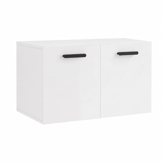Armario Flotante Blanco Brillo para Salón, Baño y Cocina