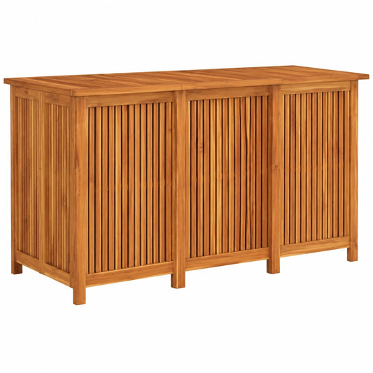 Baúl de Almacenamiento Exterior de Madera de Acacia para Jardín y Balcón